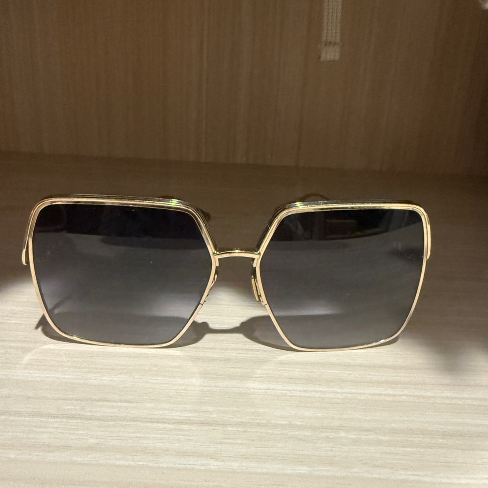 Gold and Black Women's Sunglasses